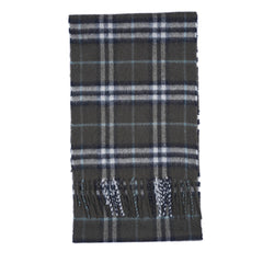 Wool Plaid Print Vintage Pre-Loved Scarf