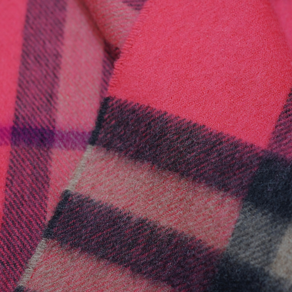 Wool Plaid Print Vintage Pre-Loved Scarf