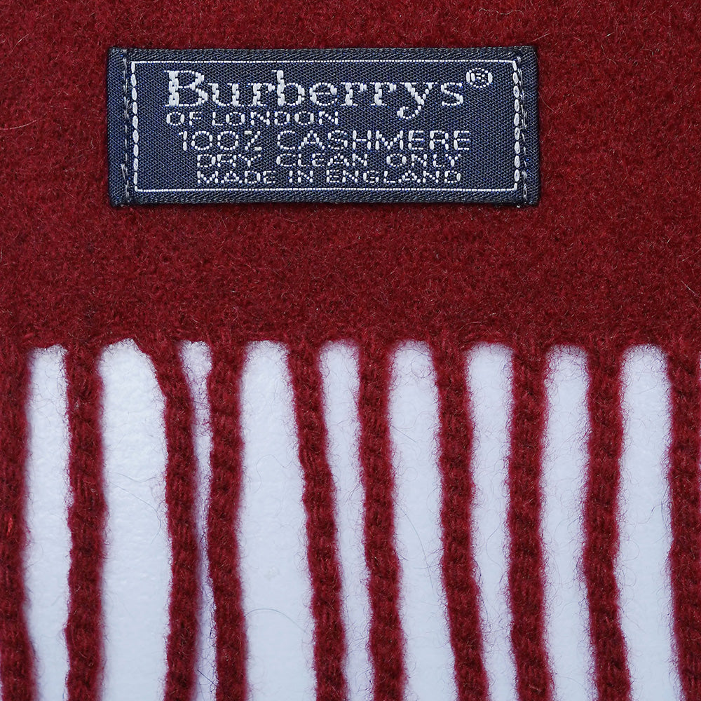 Cashmere Plain Print Vintage Pre-Loved Scarf