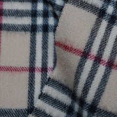 Merino Wool Plaid Print Vintage Pre-Loved Scarf