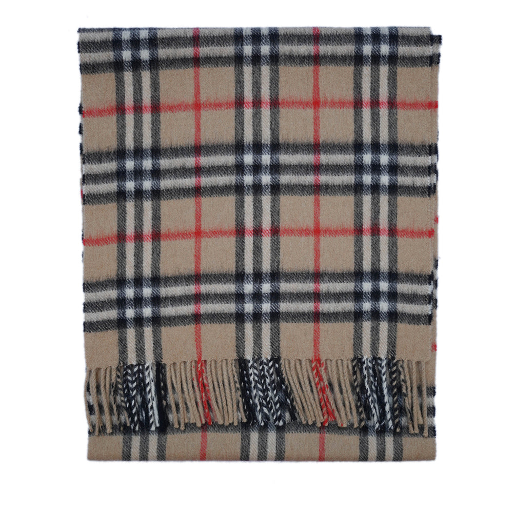 Cashmere Plaid Print Vintage Pre-Loved Scarf