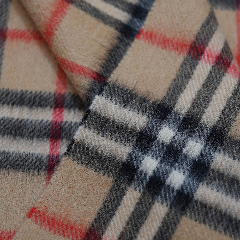 Cashmere Plaid Print Vintage Pre-Loved Scarf