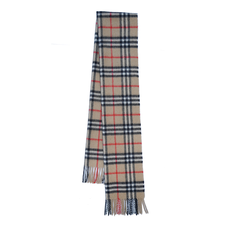 Cashmere Plaid Print Vintage Pre-Loved Scarf