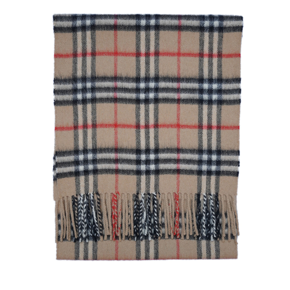 Cashmere Plaid Print Vintage Pre-Loved Scarf