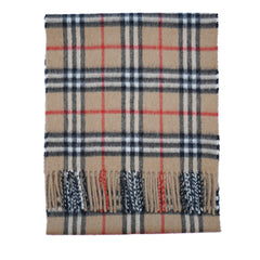 Cashmere Plaid Print Vintage Pre-Loved Scarf