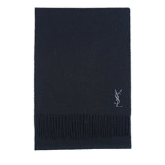 YSL Wool Plain Vintage Pre-Loved Scarf
