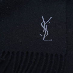 YSL Wool Plain Vintage Pre-Loved Scarf