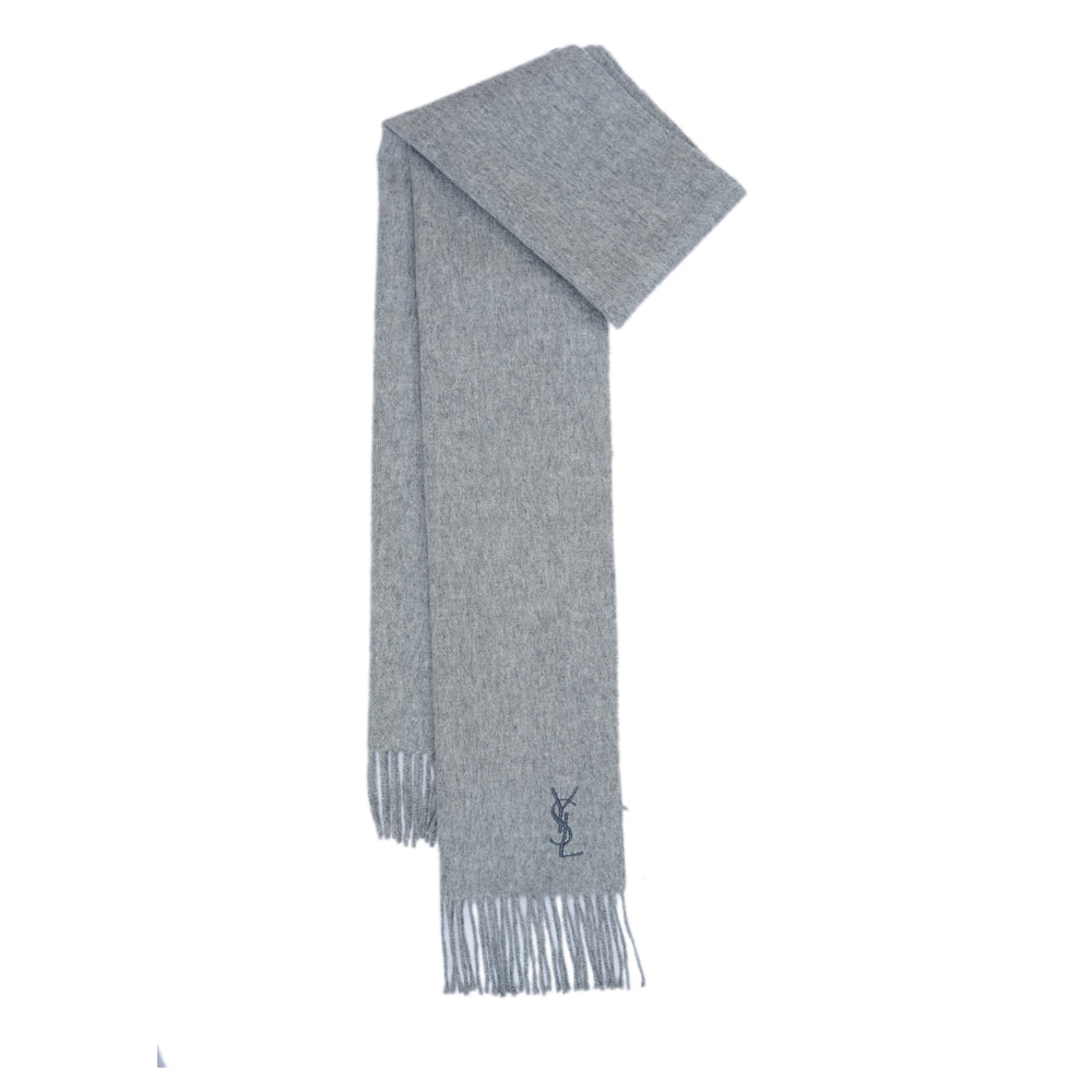 YSL Wool Plain Vintage Pre-Loved Scarf