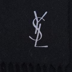YSL Wool Plain Vintage Pre-Loved Scarf