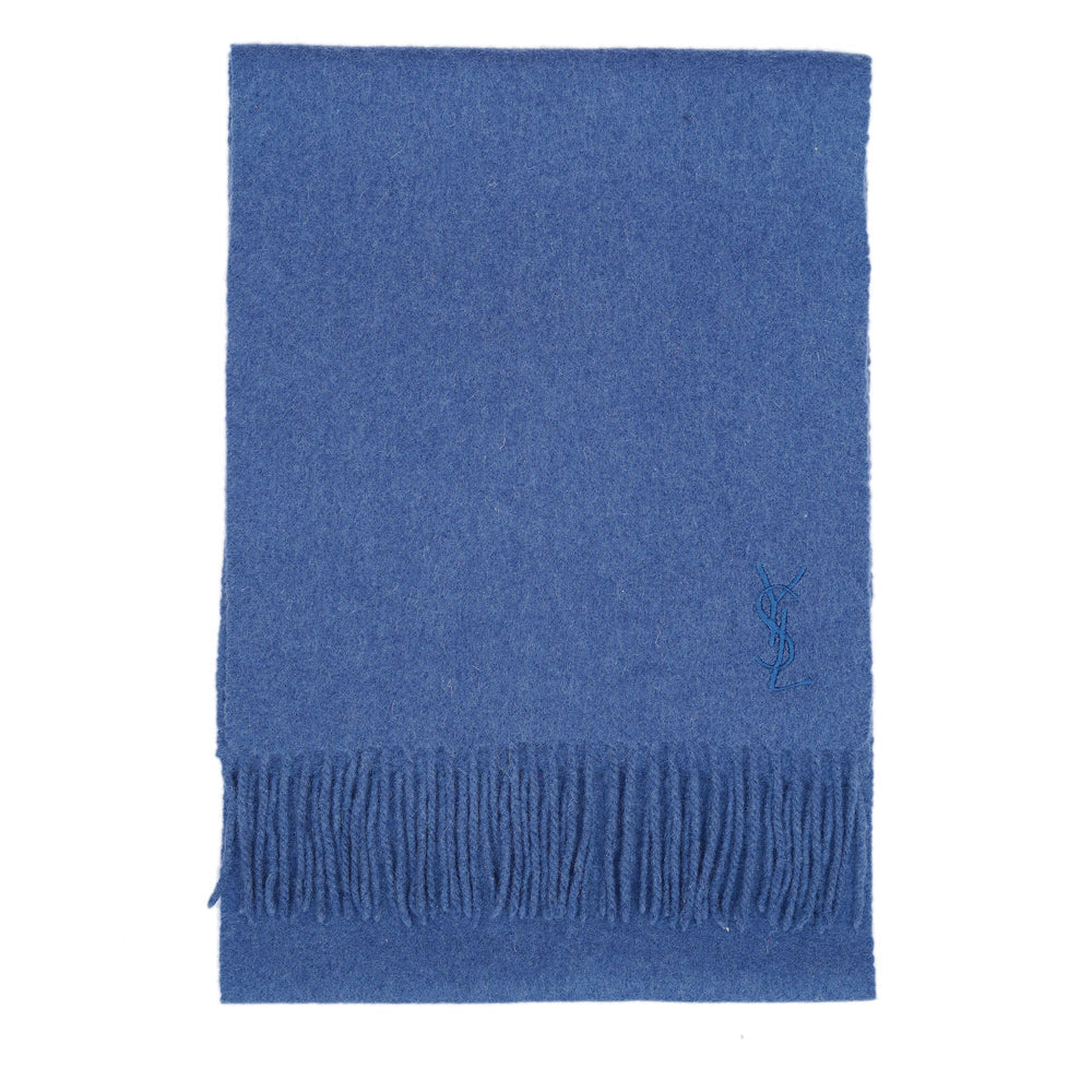 YSL Wool Plain Vintage Pre-Loved Scarf