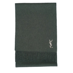 YSL Wool Plain Vintage Pre-Loved Scarf