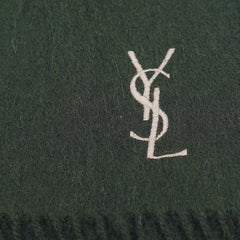 YSL Wool Plain Vintage Pre-Loved Scarf