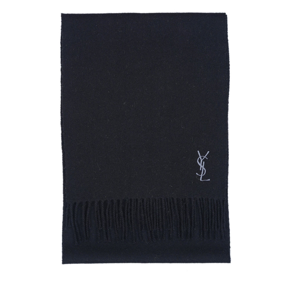 YSL Wool Plain Vintage Pre-Loved Scarf
