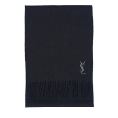 YSL Wool Plain Vintage Pre-Loved Scarf