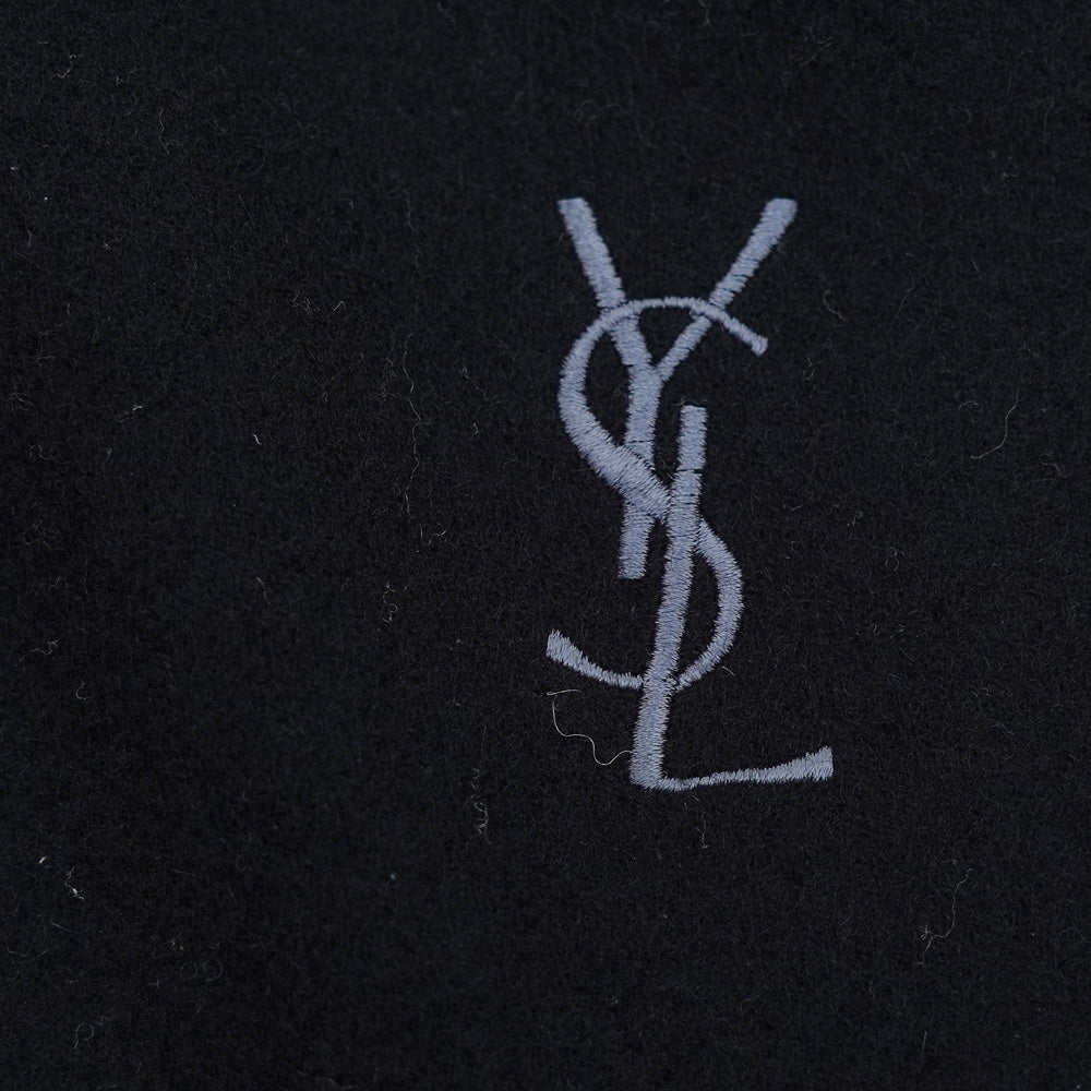 YSL Wool Plain Vintage Pre-Loved Scarf